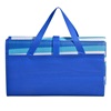 Τάπητας Παραλίας - Τσάντα Διπλή Μπλε Λευκή Ριγέ 180x150cm