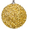 Σετ Χριστουγεννιάτικες Μπάλες Χρυσές Tinsel 8cm - 6 τμχ.