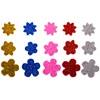 Αφρώδη Αυτοκόλλητα Λουλούδια Διαφόρων Χρωμάτων με Glitter - 40 τμχ.