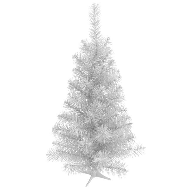 Χριστουγεννιάτικο Διακοσμητικό Επιτραπέζιο Δέντρο Λευκό 60 κλαδιά - 75cm