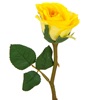 Λουλούδι Διακοσμητικό Τριαντάφυλλο Μπουμπούκι Κίτρινο 30cm