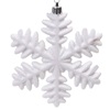 Σετ Χριστουγεννιάτικα Στολίδια Χιονονιφάδες Λευκές Glitter 13cm - 4 τμχ.