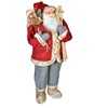 Χριστουγεννιάτικη Αληθοφανής Φιγούρα Άγιος Βασίλης με Πέδιλα Σκι 120cm