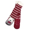 Χριστουγεννιάτικες Κάλτσες Ζακάρ Μπορντό Αρκουδάκι Anti-slip (36-42) - 1 ζευγ.