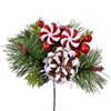 Χριστουγεννιάτικο Διακοσμητικό Κλαδί Berries Μπάλα Γλειφιτζούρια 24cm
