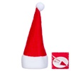 Χριστουγεννιάτικη Θήκη για Μαχαιροπίρουνα Τσόχα Κόκκινη Λευκή Σκουφί 13cm - 4 τμχ.