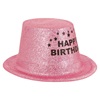 Καπέλο Πάρτι Ροζ Glitter "Happy Birthday"