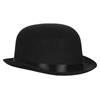 Αποκριάτικο Καπέλο Καβουράκι Μαύρο "Τσάρλι Τσάπλιν"