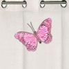 Διακοσμητικό Κουρτίνας Πεταλούδα Ροζ 10cm