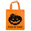 Σακούλα "Trick or Treat" Πορτοκαλί Μαύρη Κολοκύθα Halloween 28x32cm