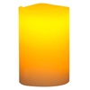 Κερί LED Μπαταρίας Εκρού Κυματιστή Κορυφή Ø5x6.5cm - Θερμό Φως Φλόγας