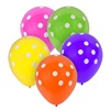 Μπαλόνια Πάρτι Χρωματιστά Πουά 18cm - 10 τμχ.