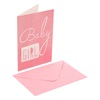 Κάρτα 3D Baby Girl & Φάκελος 13x19cm