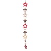 Χριστουγεννιάτικο Κρεμαστό Ξύλινο Μπίλιες Αστέρια 68cm