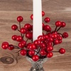 Χριστουγεννιάτικο Διακοσμητικό Δαχτυλίδι Κεριού Κόκκινα Berries 15cm