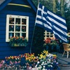 Ελληνική Σημαία με Κοντάρι 150x90cm