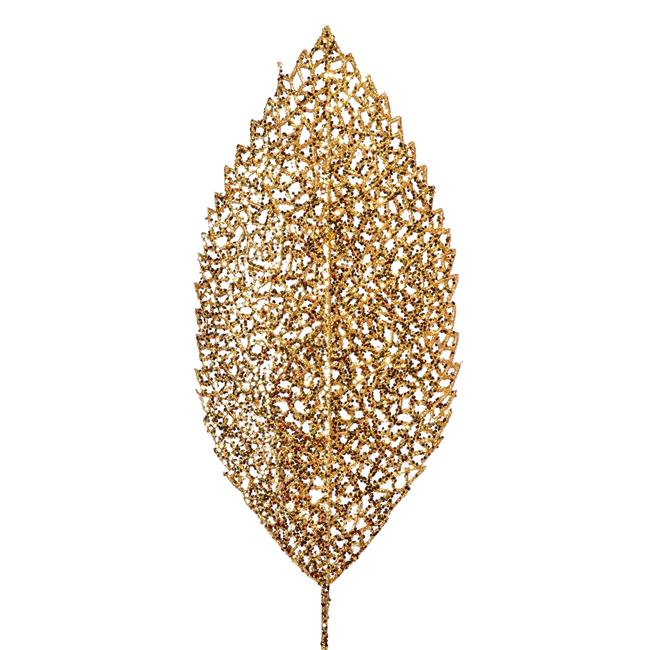 Χριστουγεννιάτικο Διακοσμητικό Κλαδί Glitter Χρυσό 65cm