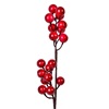 Χριστουγεννιάτικο Διακοσμητικό Κλαδί Berries Κόκκινα 54cm