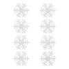 Χριστουγεννιάτικα Αυτοκόλλητα Διακοσμητικά Τσόχινα Νιφάδα 3cm - 8 τμχ.
