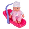Κούκλα Μωρό με Port Bebe Ροζ 20cm