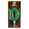 Κερί Γίγας Γενεθλίων Πράσινο Glitter Νο.0 - 12cm