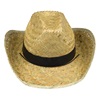 Καπέλο Unisex Ψάθινο Farmer Μαύρη Κορδέλα