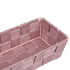 Καλάθι Αποθήκευσης Πλεκτό Ροζ 26x9x5 cm