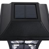 Ηλιακό Φανάρι Βιτρό Μαύρο 32cm