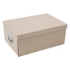 Κουτί Αποθήκευσης Χάρτινο Αναδιπλούμενο Μπεζ 32x22x14cm