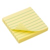 Αυτοκόλλητα Χαρτάκια Σημειώσεων Κίτρινα Ριγέ 7.6x7.6cm - 100Φ