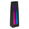 Τσάντα Δώρου για Μπουκάλι Μαύρη Rainbow Foil Σχέδιο 11x8.5x38.5cm