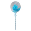 Μπαλόνι Πάρτι Διάφανο με Γαλάζια Πούπουλα 11cm