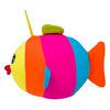 Παιχνίδι Αγκαλιάς Ψάρι Πολύχρωμο 18 cm