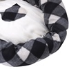 Κρεβάτι Φωλιά Γάτας Μικρό Μαύρο Καρό Ø47x12cm