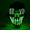 Αποκριάτικη Μάσκα Μουτσούνα Νεκροκεφαλή με Neon LED Φως