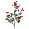 Χριστουγεννιάτικο Διακοσμητικό Κλαδί Γκι Κόκκινα Berries 73cm