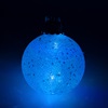 Χριστουγεννιάτικη Μπάλα Λευκό Glitter LED 8 cm