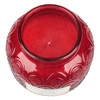 Κερί Aρωματικό Κόκκινο σε Βάζο Στρογγυλό με Mεταλλικό Καπάκι Μαύρο Ρόδι "Μiracles" Ø12.5x10cm
