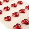 Αυτοκόλλητα Ακρυλικά Κόκκινες Καρδιές - 20 τμχ.