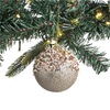 Χριστουγεννιάτικο Στολίδι Δέντρου Μπάλα Σαμπανί Πούλιες Παγιέτες Glitter 9 cm