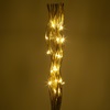 35 Κλαδιά Χρυσό Glitter με 30 LED 120cm - Θερμό Λευκό