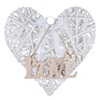 Διακοσμητική Καρδιά Κρεμαστή Ξύλινη Πλεκτή Love 30cm
