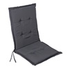 Μαξιλάρι Καρέκλας με Πλάτη Αδιάβροχο Καλοκαιρινό Γκρι Ανθρακί 93x43cm