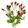 Μπουκέτο Διακοσμητικό Κόκκινα Γαρίφαλα Λευκά Άνθη 35cm