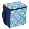 Ισοθερμική Τσάντα Ατομική Μπλε Τυρκουάζ Λευκά Σχέδια 19x15x20cm - 6lt