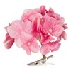 Λουλούδι Διακοσμητικό με Κλιπ Ορτανσία Ροζ 10cm