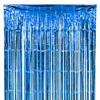 Κουρτίνα Διακόσμησης Πάρτι Μπλε Foil Κρόσσια 1x2m