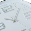 Ρολόι Τοίχου Πλαστικό Ασημί Ø30cm