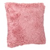 Μαξιλάρι Χειμερινής Διακόσμησης Shaggy Ροζ 51x51cm