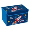 Κουτί Αποθήκευσης Παιδικό Υφασμάτινο Μπλε Διάστημα 40x30x25cm